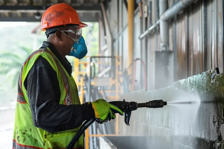 Lavado a presion con agua caliente versus fria para desinfectar superficies