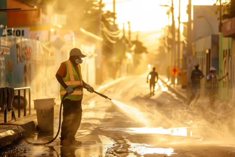 Mejorando la Imagen Urbana Lavado a Presion para Senales y Mobiliario Urbano