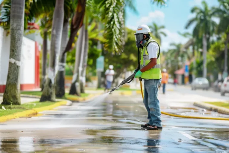 Optimizacion del lavado a presion para desinfectar areas de alto trafico