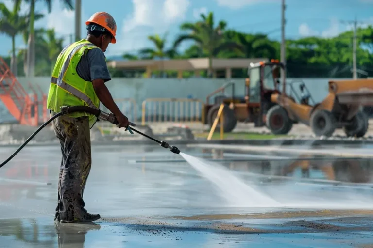 Tecnicas de desinfeccion con lavado a presion para el sector de la construccion