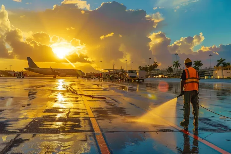 Ventajas del Lavado a Presion en la Limpieza de Aeropuertos